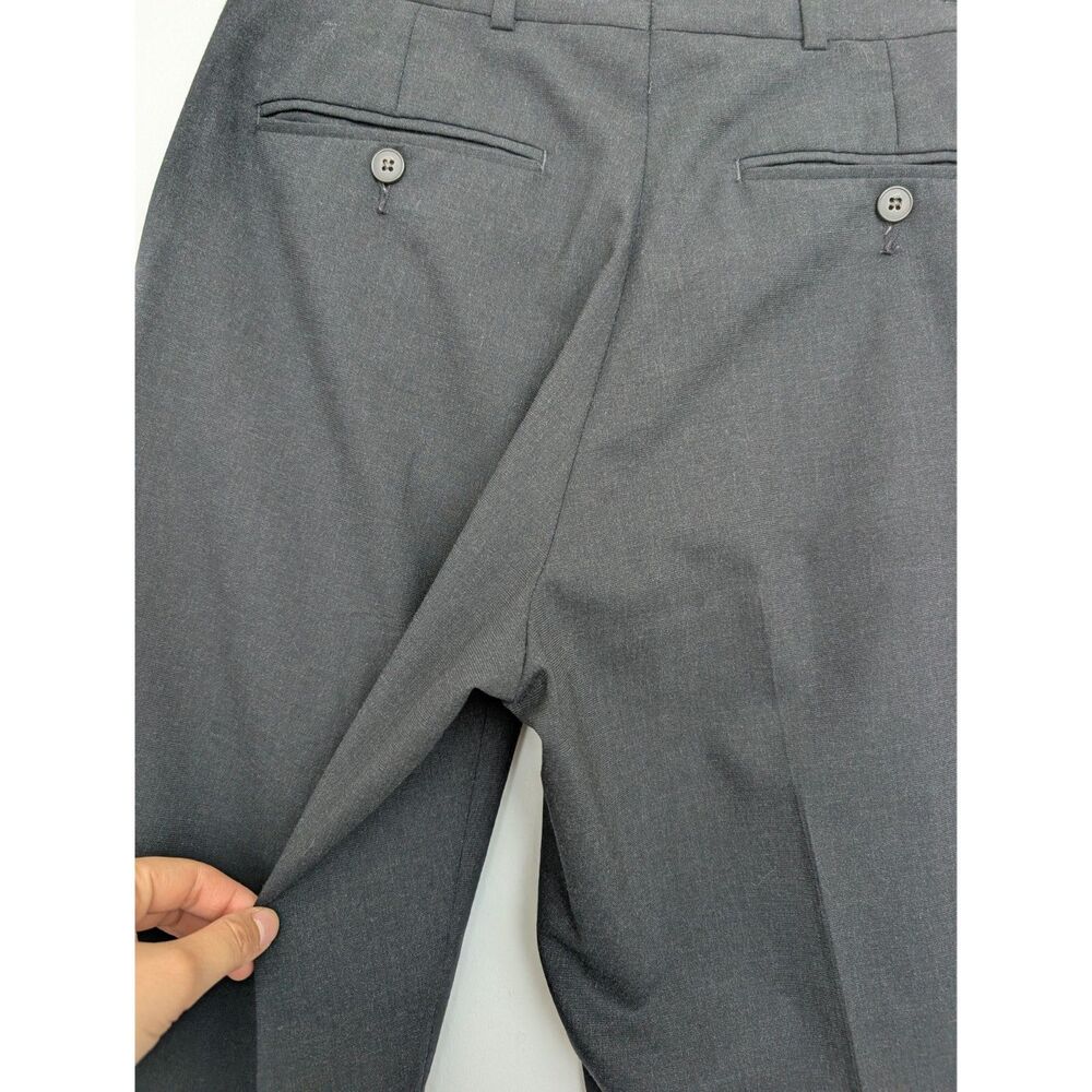 Vintage Oscar de la Renta Wool Gray Mens Dress Pants Trousers Sz 30 - Picture 14 of 16